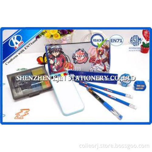 Nylon Cartoon Kids Personalized Stationery Sets with Pencil